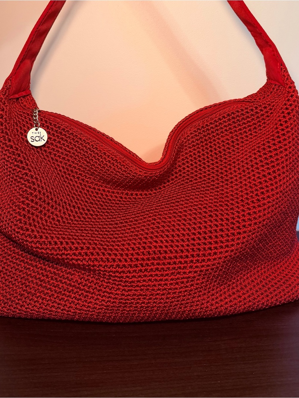 The Sak Red Crochet Shoulder Bag - Picture 4 of 6